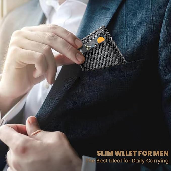 Wallet for Men Newly Upgraded Magnetic Minimalist Slim Men’s Wallet, RFID - Image 4