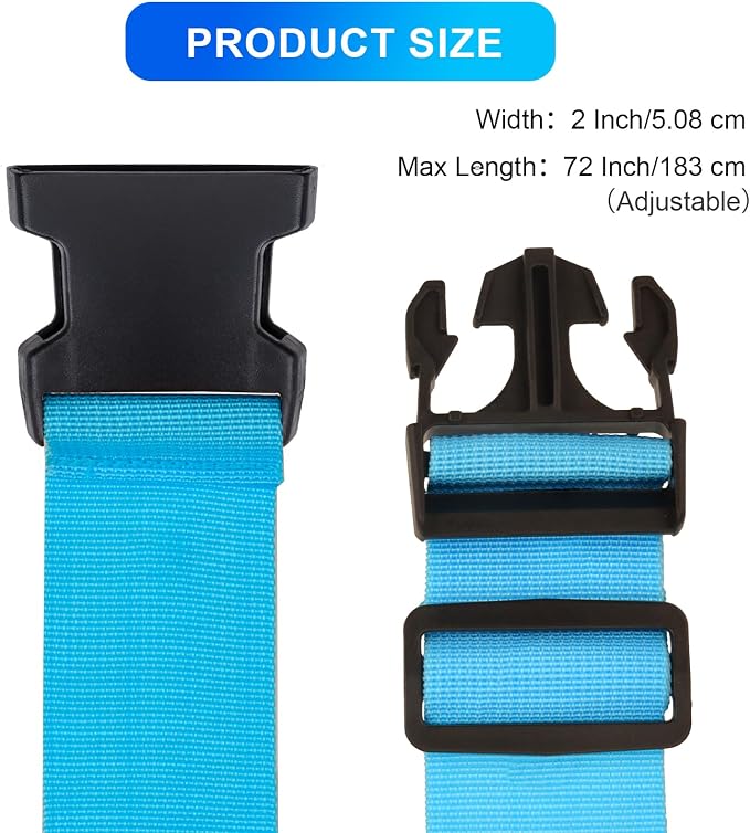 Luggage Straps for Suitcases TSA Approved, Travel Belt Suitcase Belt, Suitcase - Image 3
