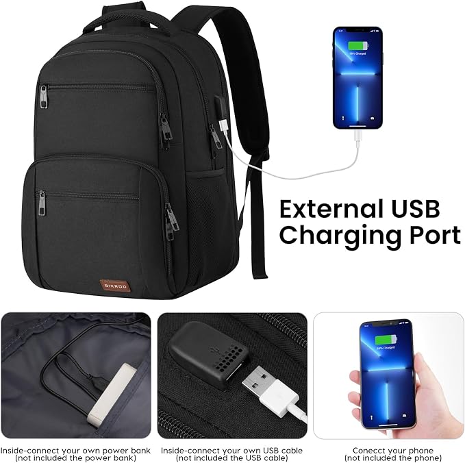 Backpack for Men and Women, School Backpacks for Teen Boys Water Resistant TSA - Image 5