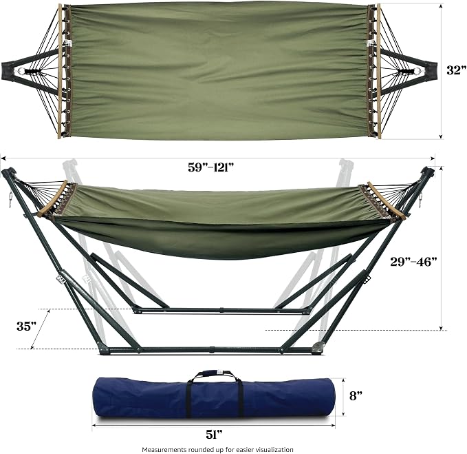 Tranquillo Sturdy Steel Hammock Stand - Image 2