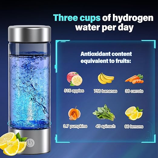 Hydrogen Water Bottle, 3000PPB Portable Hydrogen Water Ionizer Machine - Image 3