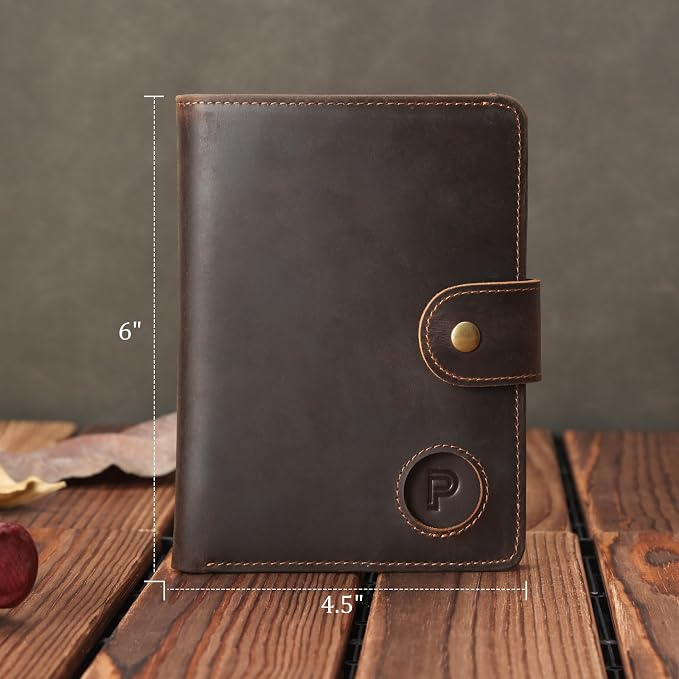 Polare Luxury RFID Blocking Leather Passport Holder Travel Wallet - Image 5