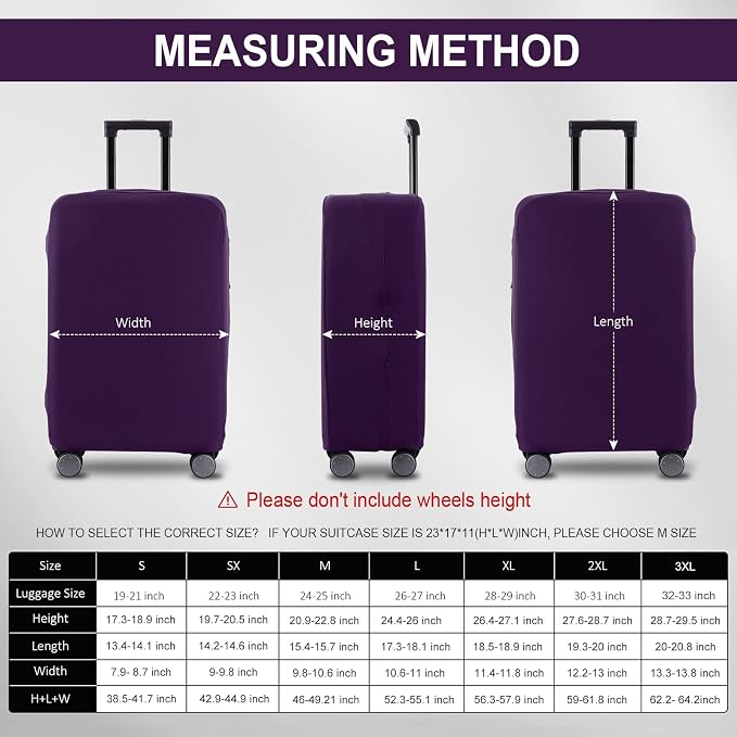 Travel Luggage Cover Suitcase Protector Scratch-Resistant Fit 19-31 Inch - Image 6
