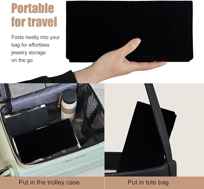 Travel Jewelry Roll Bag Portable Organizer Pouch - Image 4