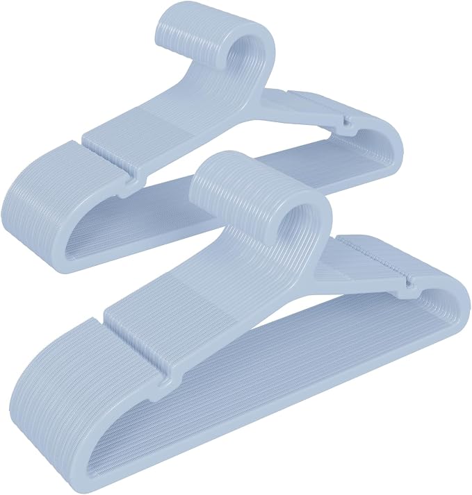 50 Pack Clothes Hangers, Non Slip Plastic Coat Hangers, Space Saving Hangers by Liveinacomfortablehome