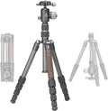 Lightweight Carbon Fiber Reverse Folding Travel Tripod by Leofoto