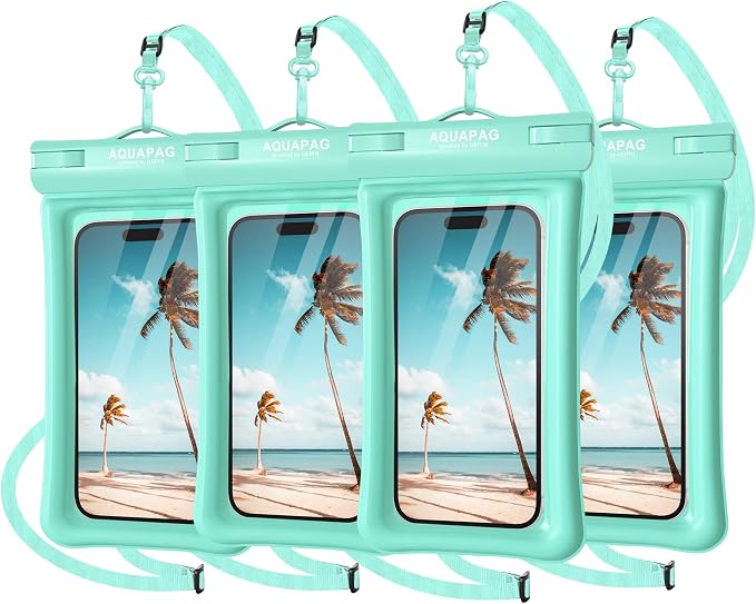 NEPHI IP68 Waterproof Phone Pouch 2 Pack-Up to 8.0"，Adjustable Neck Lanyard by IPX68WaterproofPhonePouch