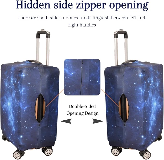 Luggage Cover, Washable Elastic Suitcase Cover Protector Galaxy, XL: Fit 29-30 - Image 4