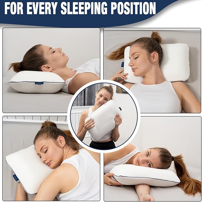 Travel & Camping Comfortable Memory Foam Pillow – Easy to Carry Portable Bag – - Image 4