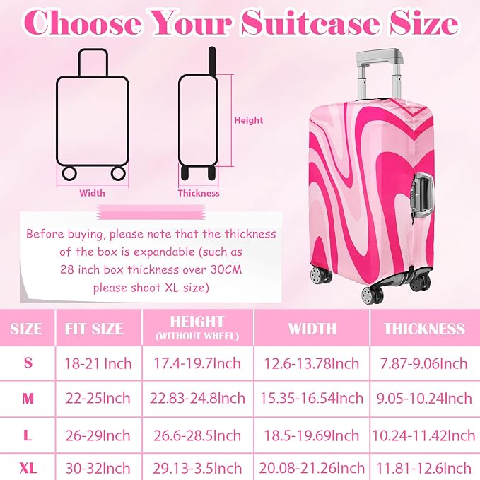 Luggage Cover for Suitcase Elastic Suitcase Cover Protector, Carry On Luggage - Image 3