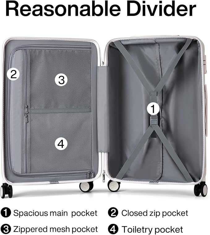 Hanke 24 Inch Luggage Suitcases - Image 5