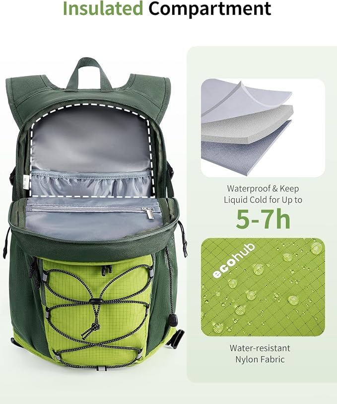 ECOHUB Hydration Backpack for Men Women, 20L Lightweight Hiking Daypack Cycling - Image 3