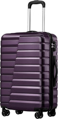 Coolife 20-Inch Small Carry on Hardside PC+ABS Spinner TSA Lock Telescopic by COOLIFE
