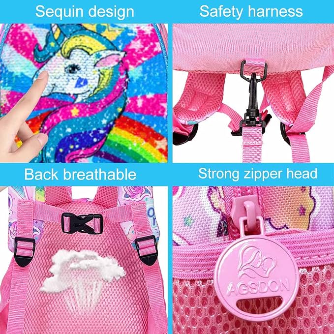 gxtvo Toddler Backpack Leash, 9.5" Kids Safety Leashes Bookbag - Image 7