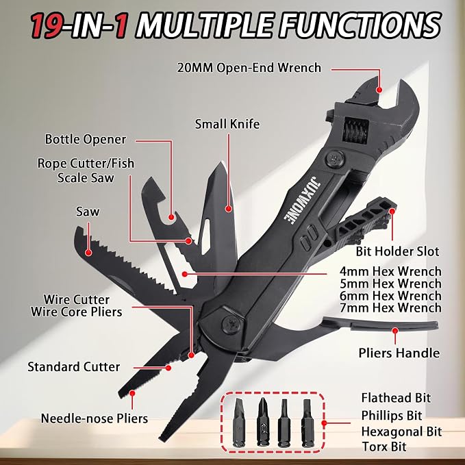 19-in-1 Multitool Wrench – Stainless Steel Adjustable Wrench - Image 2