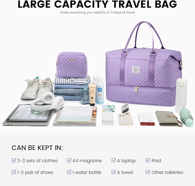 LOVEVOOK Travel Duffle Bag, Weekender Bags - Image 7