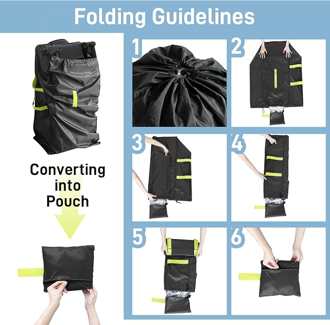 Gate Cheak Stroller Bag for Airplane Travel, Standard or Double Stroller Travel - Image 6