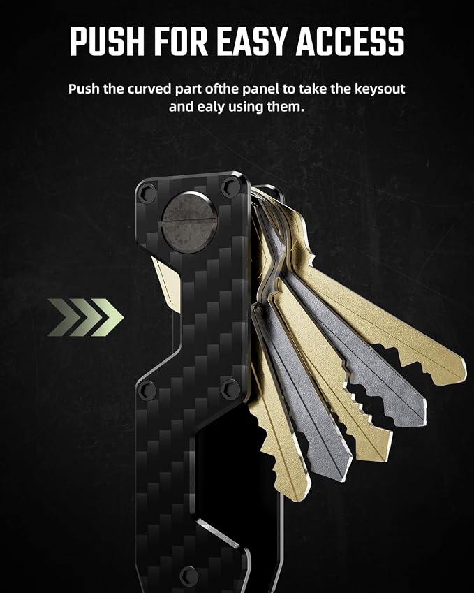 Key Organizer Compact Key Holder Metal Key Chain Minimalist key case key holder - Image 4