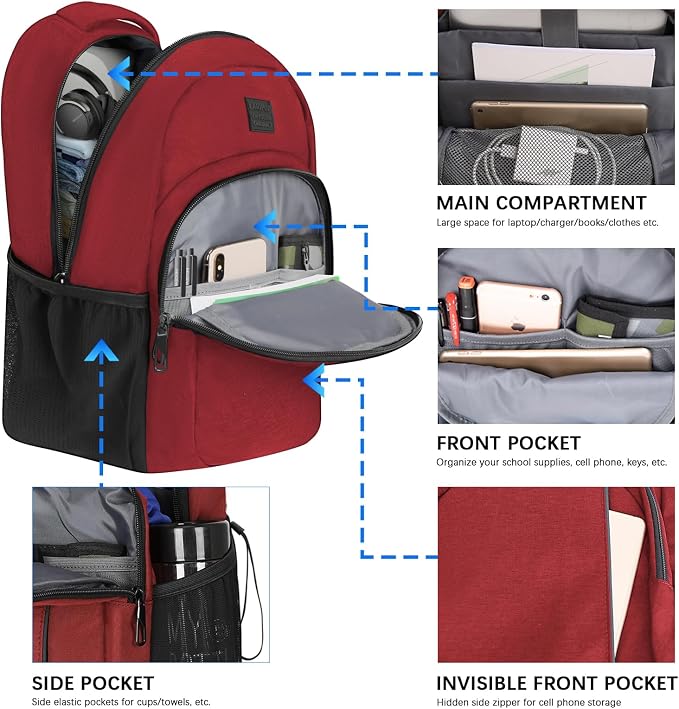 LARIPOP Travel Laptop Backpack, 15.6 Inch Business Laptop backpack - Image 2