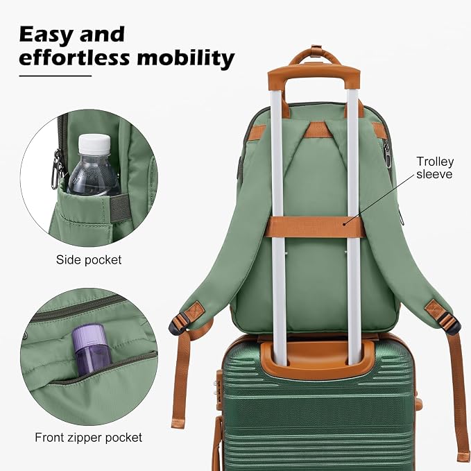 LONG VACATION 3 Piece Carry On Luggage 20 Inch Suitcase - Image 5