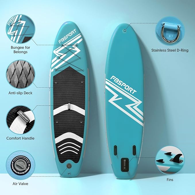 FBSPORT 11' Premium Stand Up Paddle Board, Yoga Board - Image 3