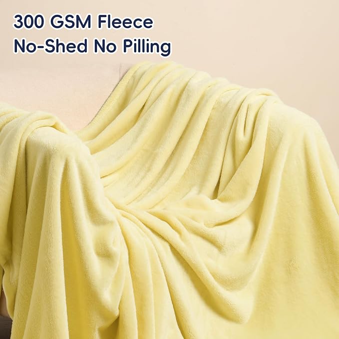 PHF Ultra Soft Fleece Blanket Queen Size, No Shed No Pilling Luxury Plush Cozy - Image 3