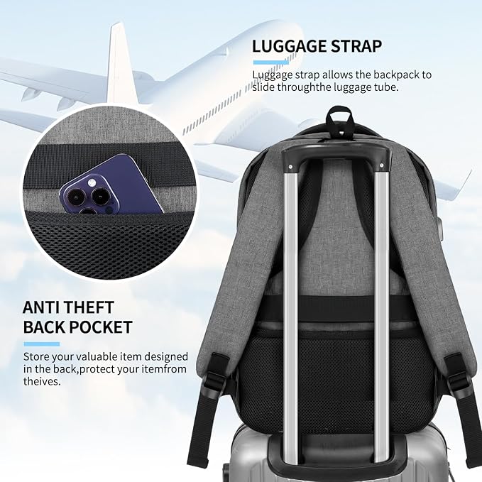Backpack for Men Women, Travel School Backpacks for Teen Boys, Bookbag - Image 8
