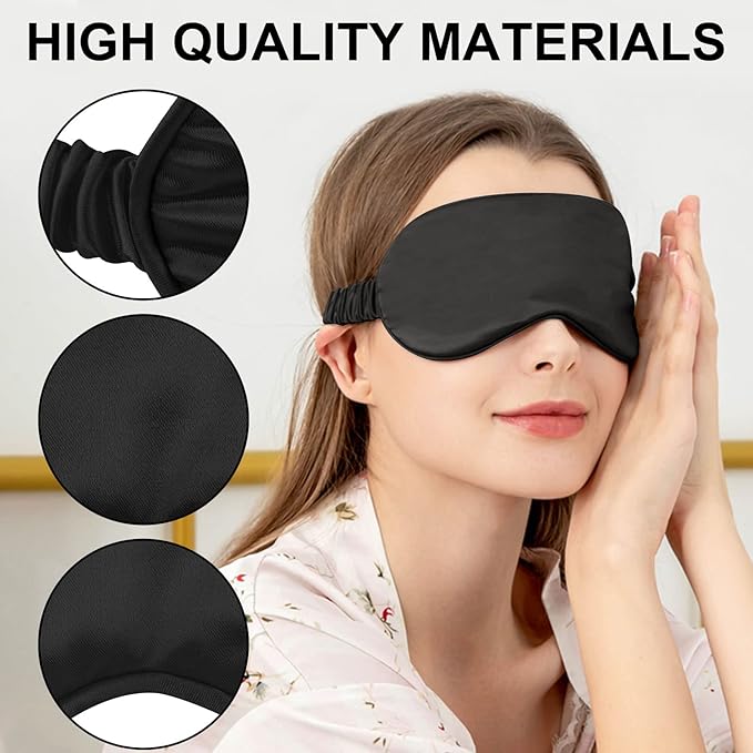 2Pack Silk Sleep Mask, Eye Mask - Image 3