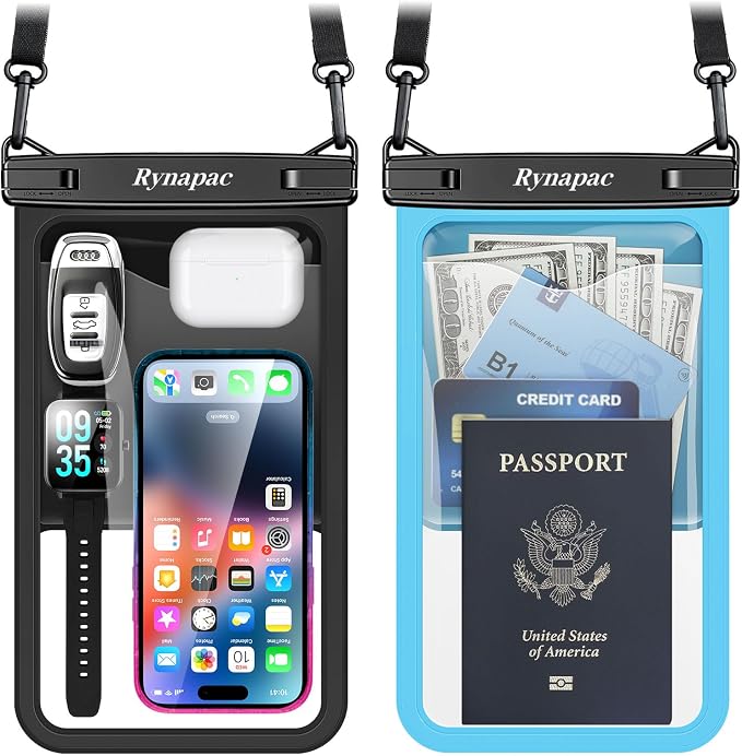 Large Waterproof Phone Pouch Bag by Rynapac