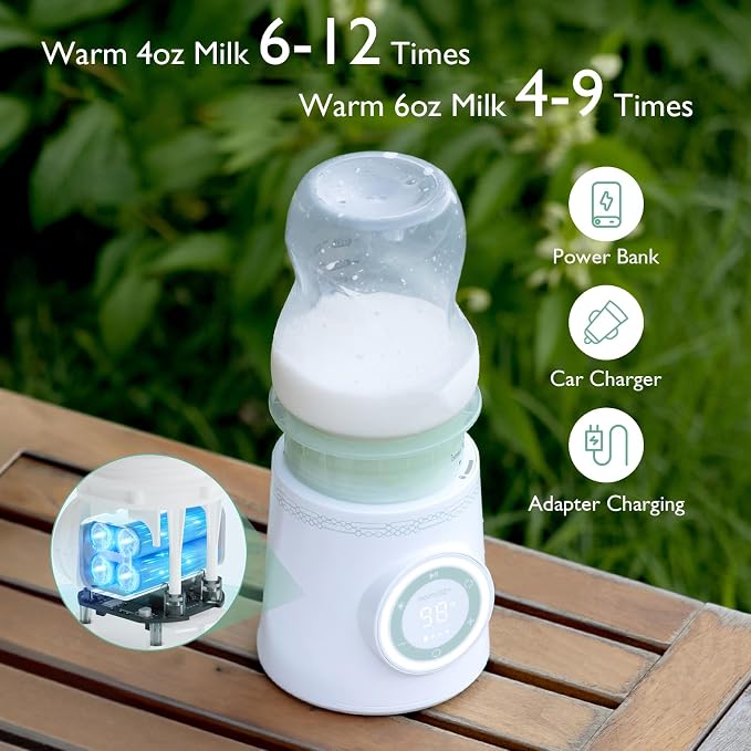 Momcozy Portable Bottle Warmer for Travel, Double Leak-Proof Travel Bottle - Image 6