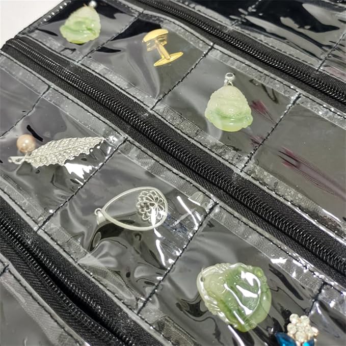 Travel Jewelry Roll Bag Portable Organizer Pouch - Image 5