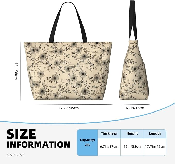 Beach Bag for Women Beach Tote Bag Waterproof Sandproof Large Bags - Image 4