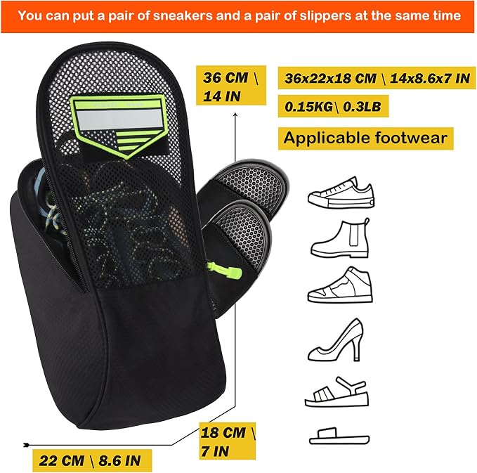 Shoe Bag Golf Travel Soccer Gym Sport - Image 3