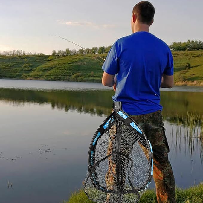 PLUSINNO Floating Fishing Net for Steelhead, Trout Fishing, Rubber Coated - Image 6