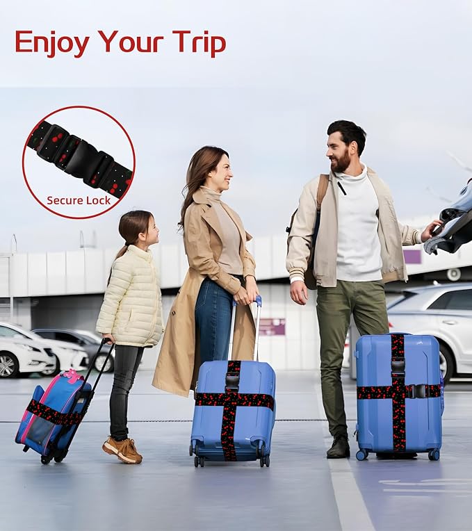 Luggage Straps for Suitcases Travel Belt Luggage Band Heavy Duty Traveling - Image 5