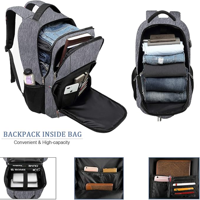Laptop Backpack for Men, Large Anti-Theft Business Travel Backpack - Image 2