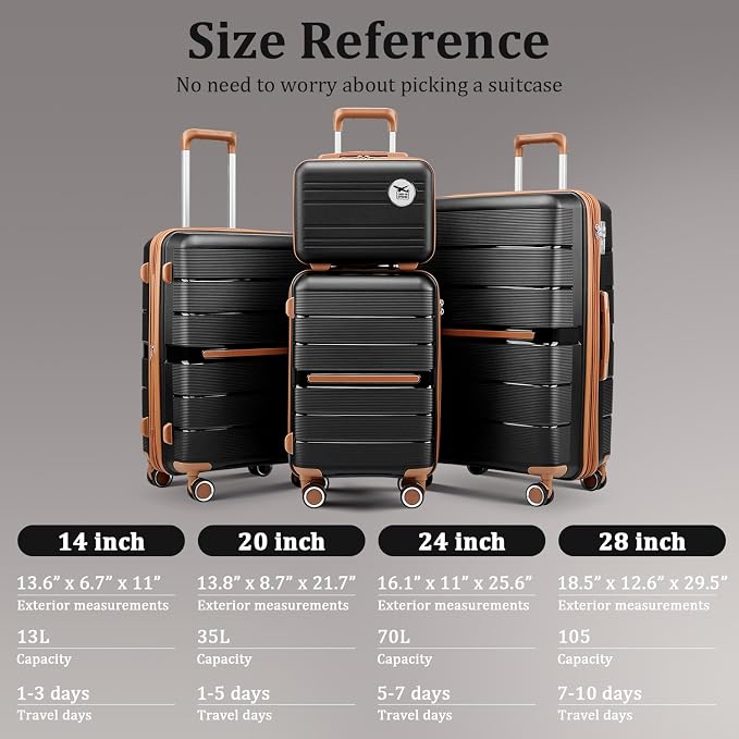 4-Piece Hardshell Luggage Set - Image 5