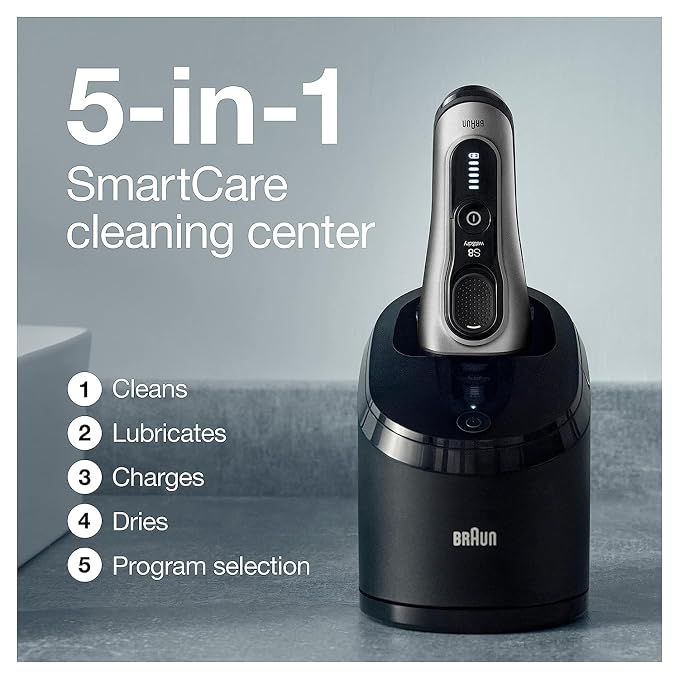 Braun Electric Razor for Men, Series 8 8467cc Electric Foil Shaver - Image 5