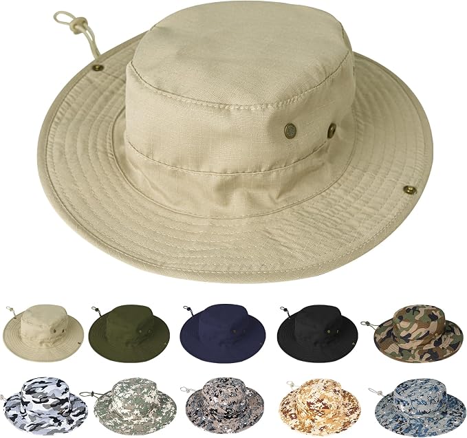 Sun Hats for Men Women Boonie Hat Foldable Fishing Hat UPF 50+ Bucket Hat for by ZOORON