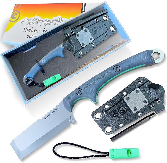 OUTDOOR ELEMENT Flicker Feather Knife Wise Owl GLOW by OutdoorElement