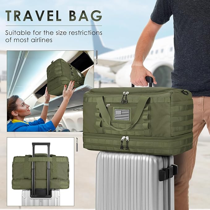 ETRONIK Travel Bag for Men Women, Gym Bag & Tactical Duffle Bags for Travel - Image 5