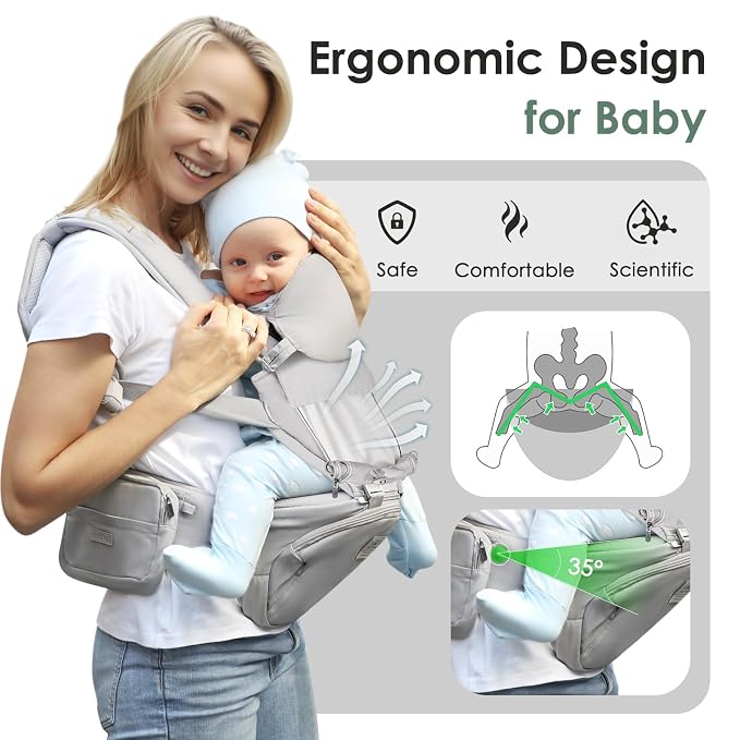 FRUITEAM Baby Carrier Newborn to Toddler- Safety - Image 3