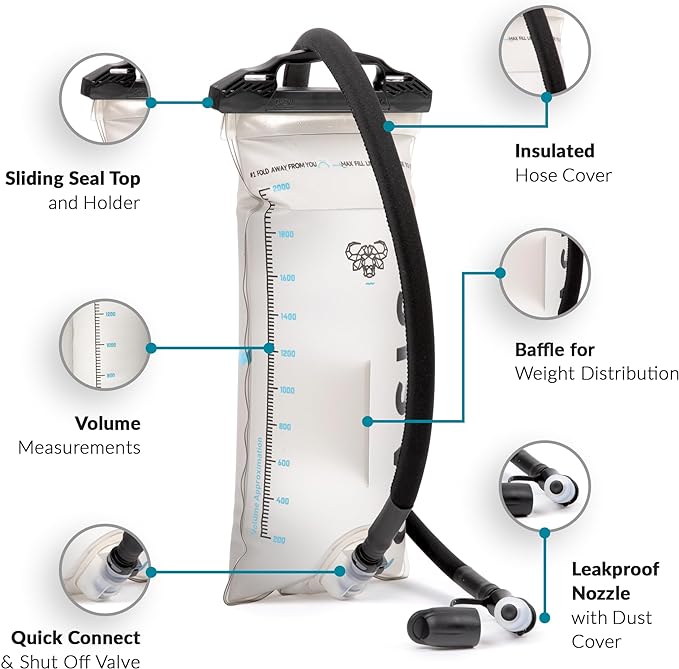 Water Buffalo Oasis Hydration Bladder – 2L and 3L Water Bladder - Image 2