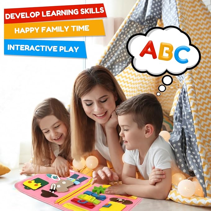 Qizfun Busy Board Book Montessori Toys - Image 6