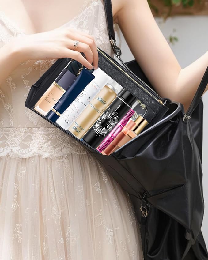 Small Clear Makeup Bag, Waterproof Clear Travel Toiletry Bag Case Cosmetic Bag - Image 7