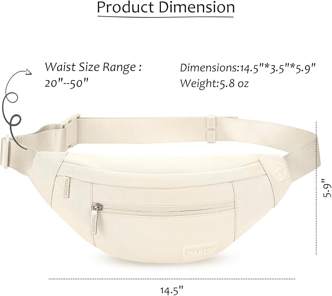 MAXTOP Large Crossbody Fanny Pack - Image 5