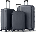 Nazhura Luggage Set, 3-Piece Hardside Suitcase Set, 20-inch Carry On, 28-inch by NazhuraGoodCompanionAtHome