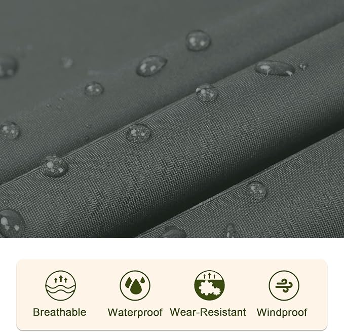 SaphiRose Unisex Rain Poncho Raincoat Hooded - Image 5