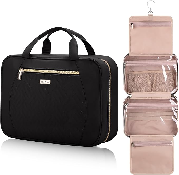 Hanging Toiletry Bag for Women Travel, 2 Sizes Large & Small Waterproof by TBTOTRA