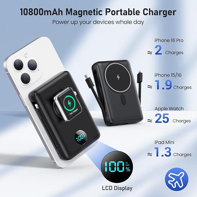 Magnetic Portable Charger for iPhone - Image 2